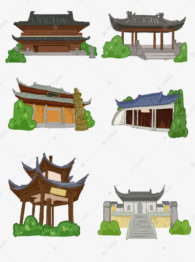 古建图解专题，古建效果图手绘 
